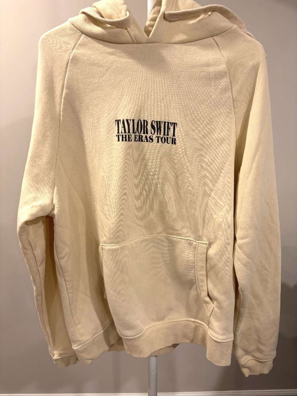 Official Taylor Swift The Eras Tour Hoodie M Beige Photo Collage Concert Merch